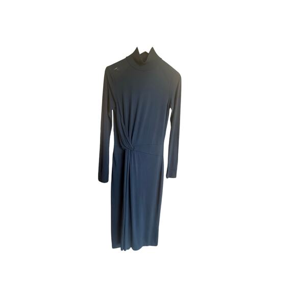 Rag and Bone Shaw Draped Midi Dress Black Size XS - Picture 7 of 8